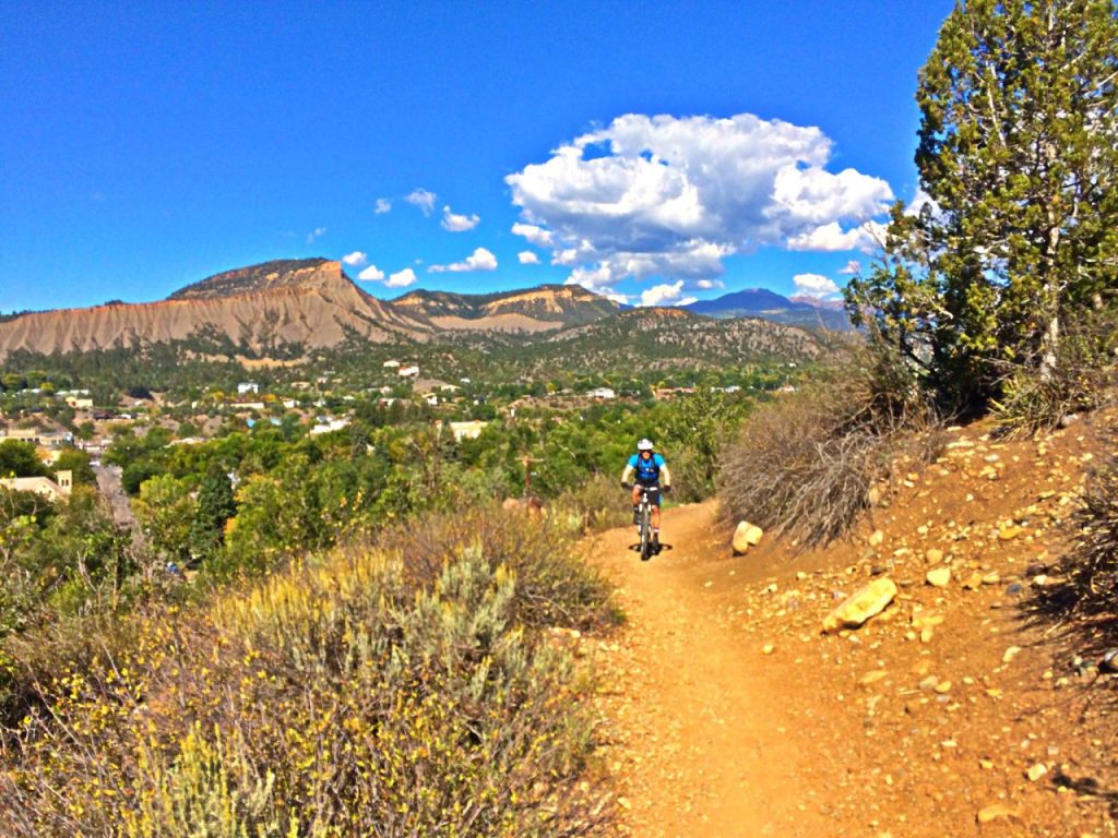 Climbing up the Nature Trail with the Iconic Durango Skyline